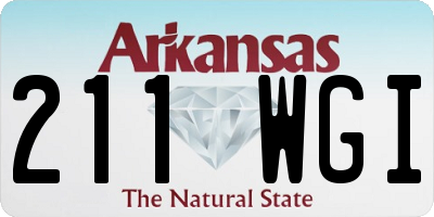 AR license plate 211WGI