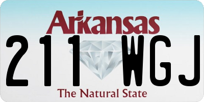 AR license plate 211WGJ