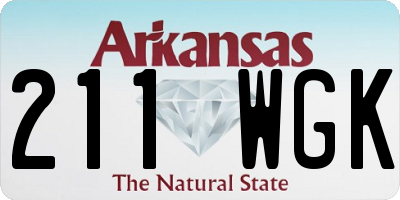 AR license plate 211WGK