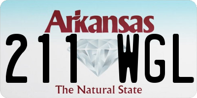 AR license plate 211WGL