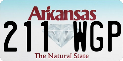 AR license plate 211WGP