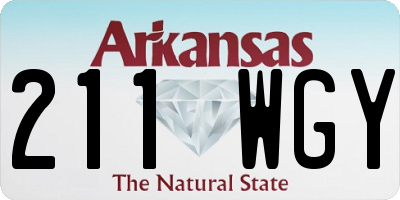AR license plate 211WGY
