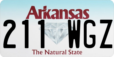AR license plate 211WGZ