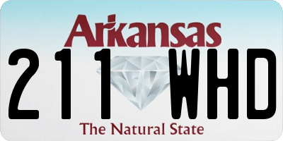 AR license plate 211WHD