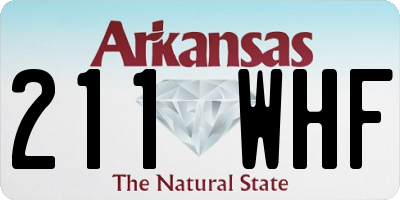 AR license plate 211WHF