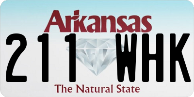 AR license plate 211WHK