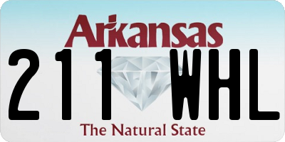 AR license plate 211WHL