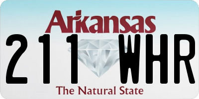 AR license plate 211WHR