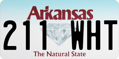 AR license plate 211WHT
