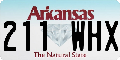 AR license plate 211WHX