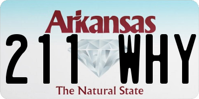 AR license plate 211WHY