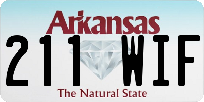 AR license plate 211WIF