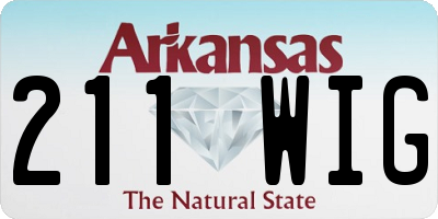 AR license plate 211WIG