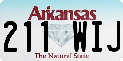 AR license plate 211WIJ