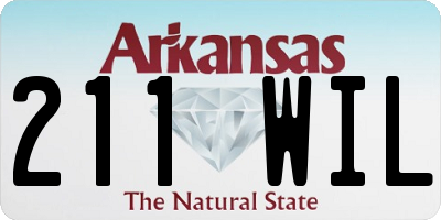 AR license plate 211WIL