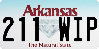 AR license plate 211WIP