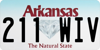 AR license plate 211WIV