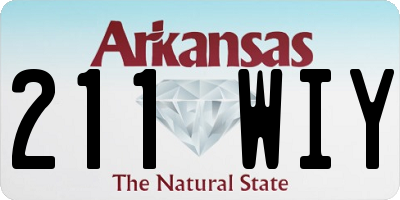 AR license plate 211WIY