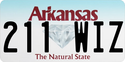 AR license plate 211WIZ