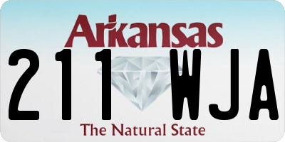 AR license plate 211WJA