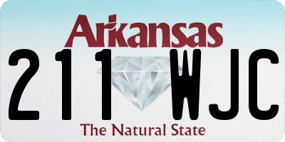 AR license plate 211WJC