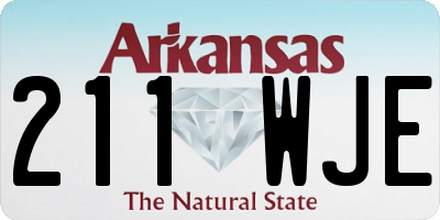 AR license plate 211WJE