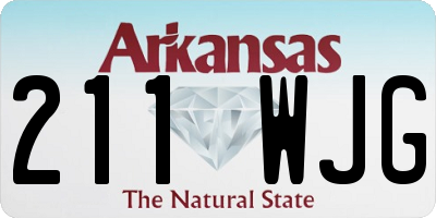 AR license plate 211WJG