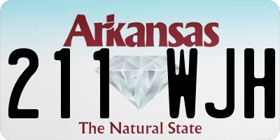 AR license plate 211WJH