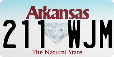 AR license plate 211WJM