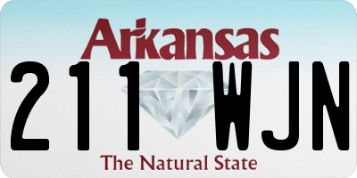 AR license plate 211WJN