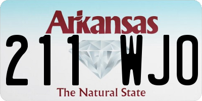 AR license plate 211WJO