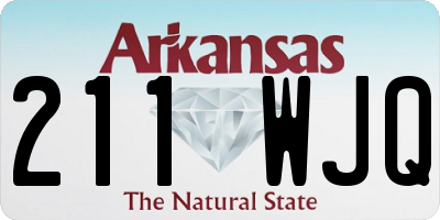 AR license plate 211WJQ