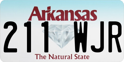 AR license plate 211WJR
