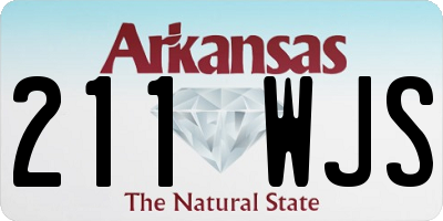 AR license plate 211WJS