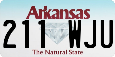 AR license plate 211WJU