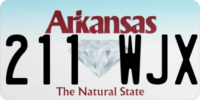 AR license plate 211WJX