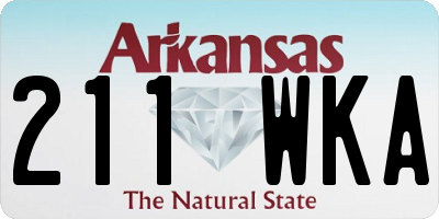 AR license plate 211WKA