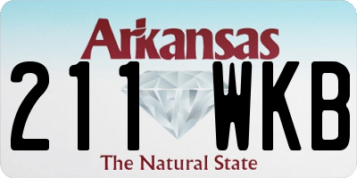 AR license plate 211WKB