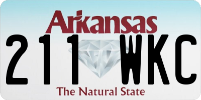 AR license plate 211WKC