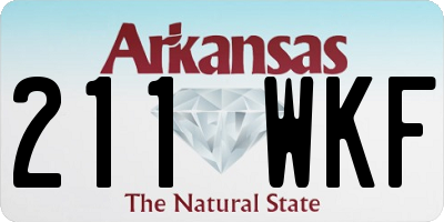 AR license plate 211WKF