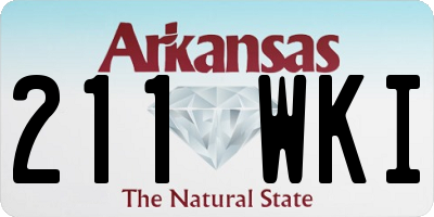 AR license plate 211WKI