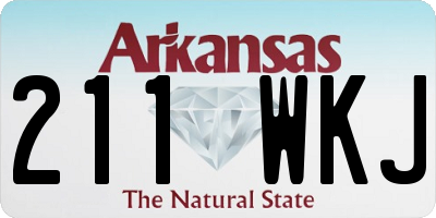 AR license plate 211WKJ