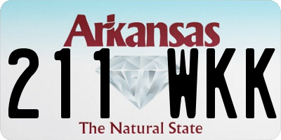 AR license plate 211WKK