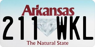 AR license plate 211WKL