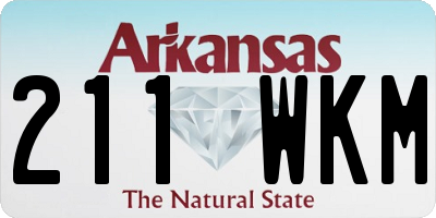 AR license plate 211WKM