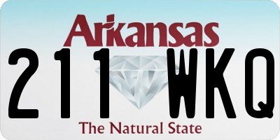 AR license plate 211WKQ