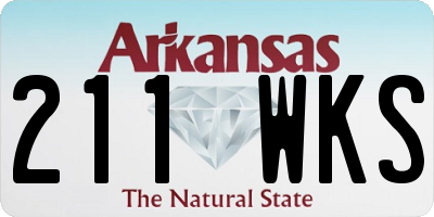 AR license plate 211WKS