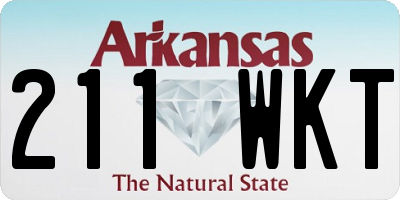 AR license plate 211WKT