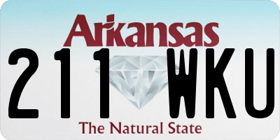 AR license plate 211WKU