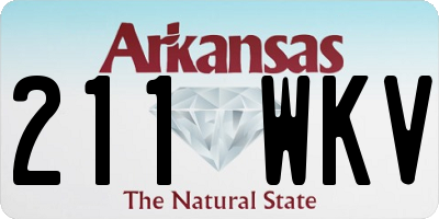 AR license plate 211WKV